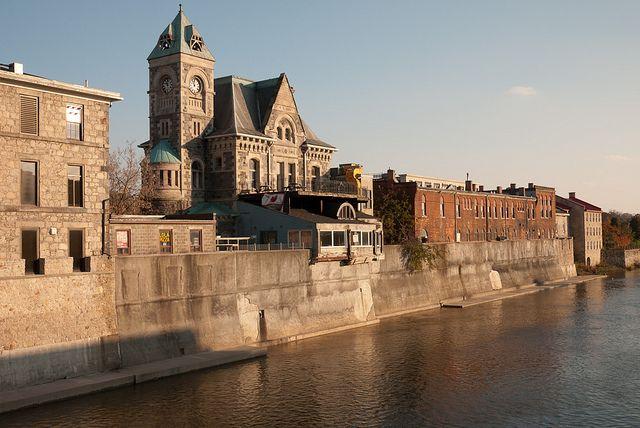 View of the Grand River in Cambridge Ontario