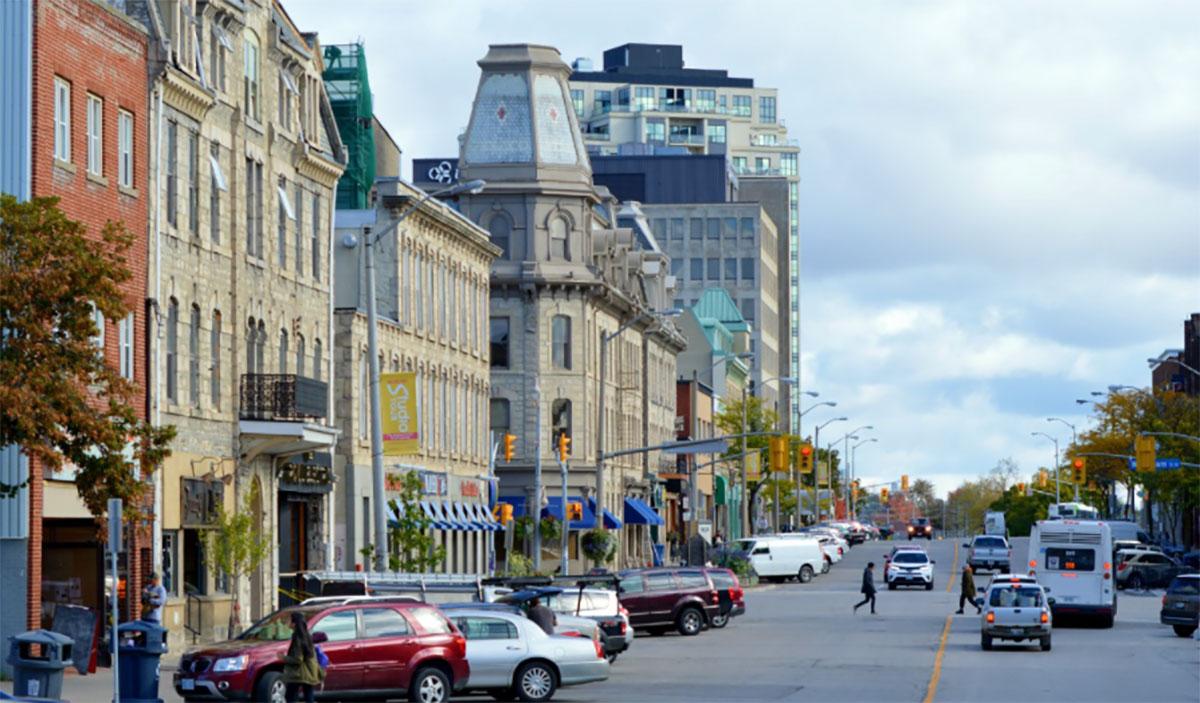 Downtown buildings in Guelph Ontario