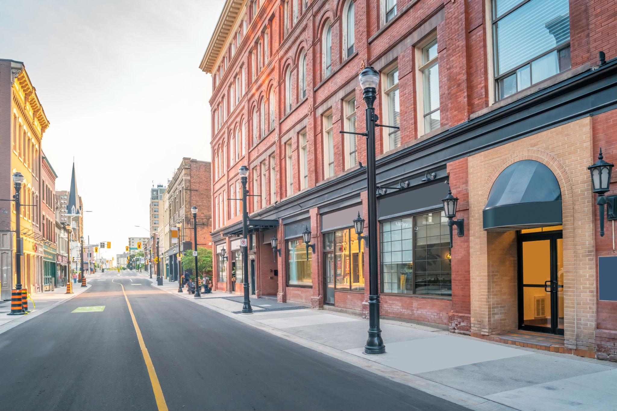 Quiet streets in Kitchener Ontario