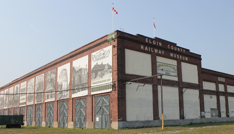 Outside of the Railway Museum in St Thomas Ontario