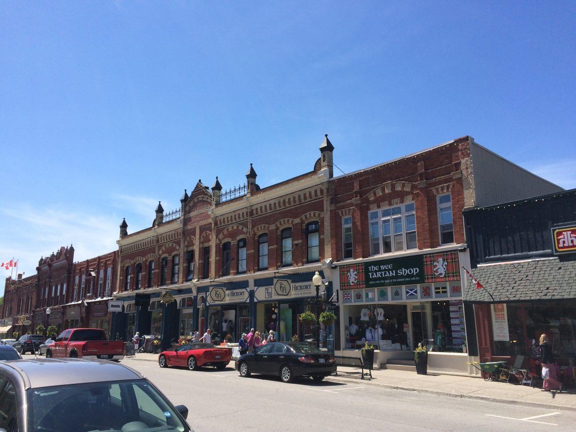 Downtown Woodstock Ontario Stores